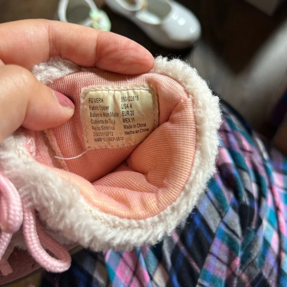 Cozy Pink Kids Boots with Fuzzy Trim